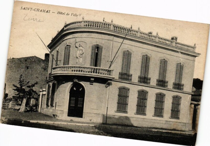Carte postale ancienne Saint-Chamas - Hotel de Ville