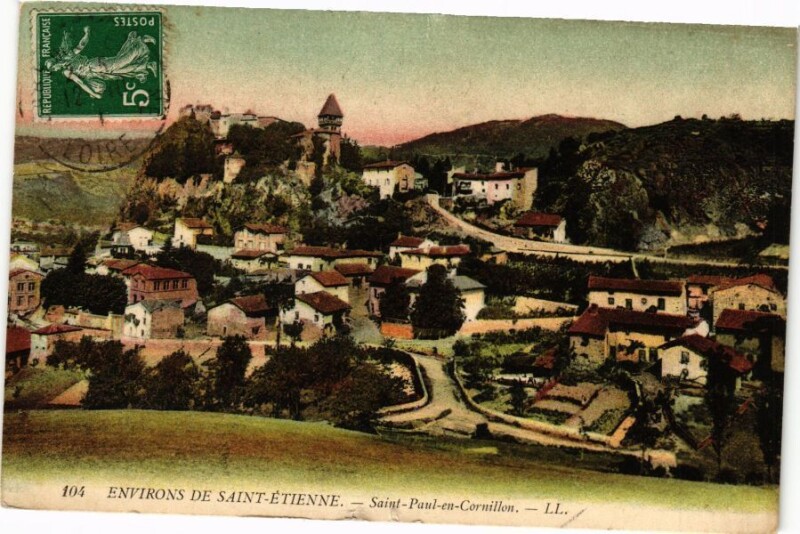 Carte postale ancienne Environs de Saint-Etienne - Saint-Paul-en-Cornillon à Saint-Paul-en-Cornillon
