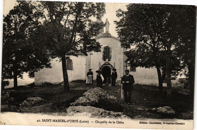Carte postale ancienne Saint-Marcel - d'Urfe - Chapelle de la Chire