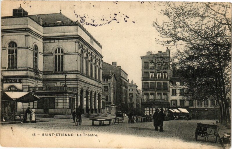Carte postale ancienne Saint-Etienne - Le Théatre à Saint-Étienne