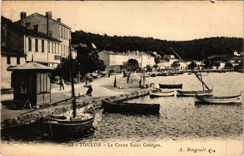 Carte postale ancienne Toulon Le Creux Saint-Georges à Toulon