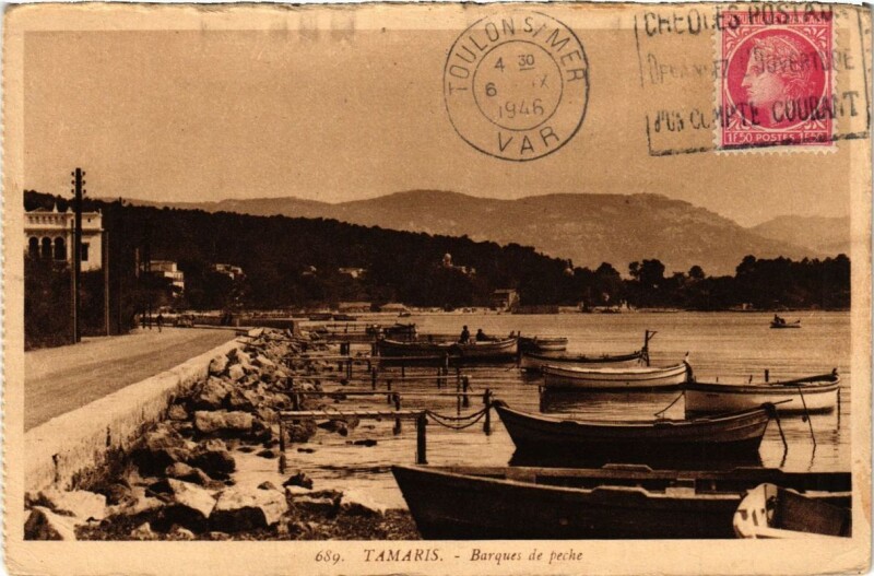 Carte postale ancienne Tamaris Barques de peche