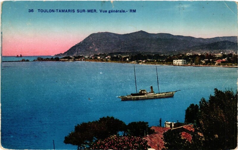 Carte postale ancienne Toulon Tamaris-sur-Mer-Vue générale à Toulon