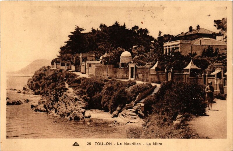 Carte postale ancienne Toulon Le Mourillon-La Mitre à Toulon