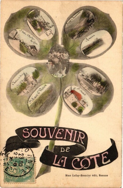 Carte postale ancienne Souvenir de la Cote