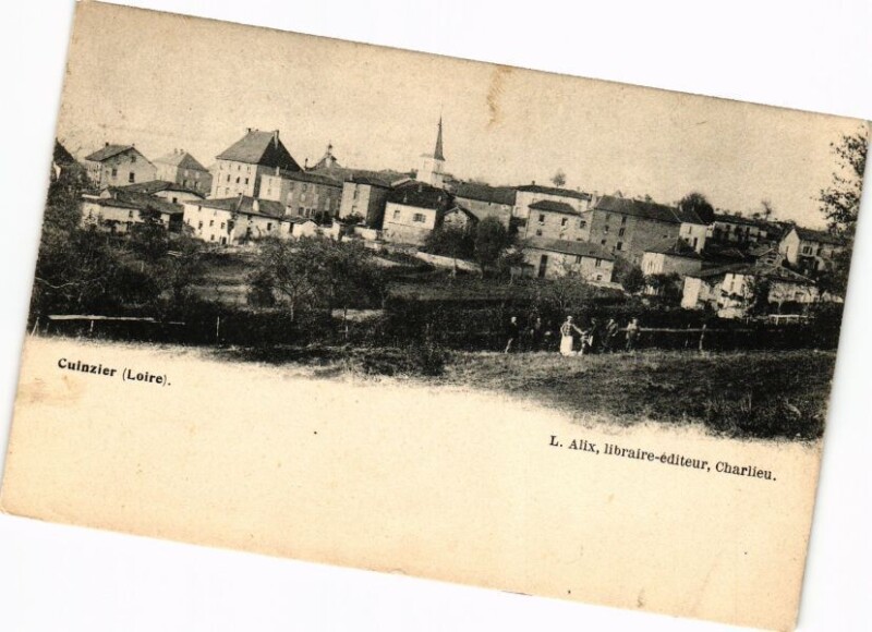 Carte postale ancienne Cuinzier à Cuinzier
