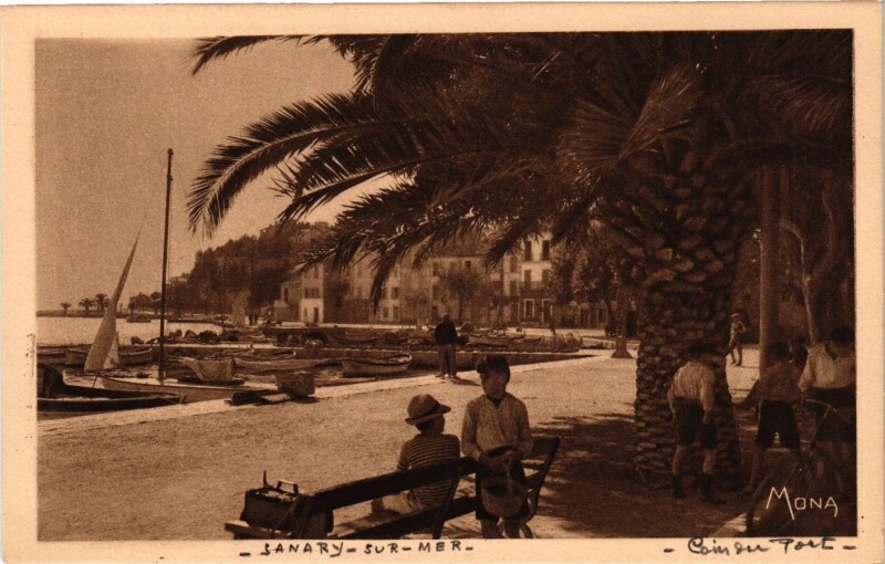 Carte postale ancienne Sanary-sur-Mer - Coin du Port à Sanary-sur-Mer