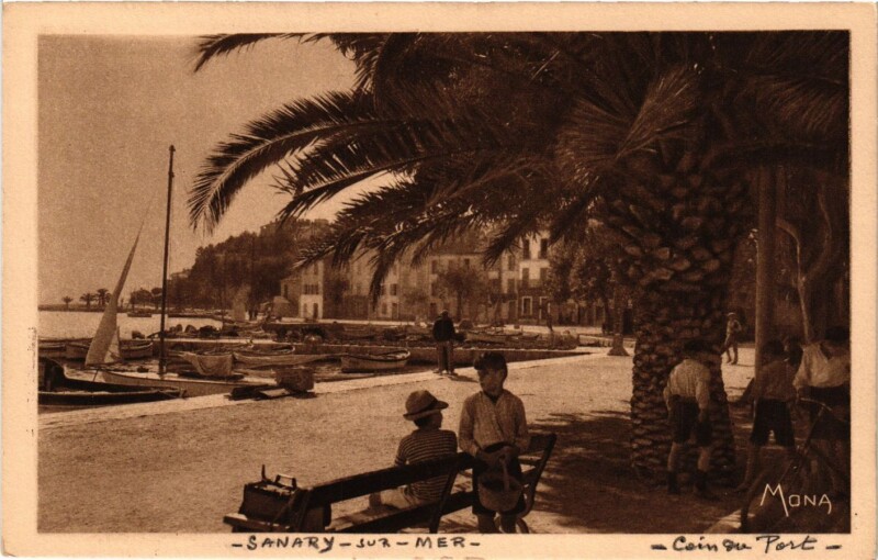 Carte postale ancienne Sanary-sur-Mer - Coin du Port à Sanary-sur-Mer
