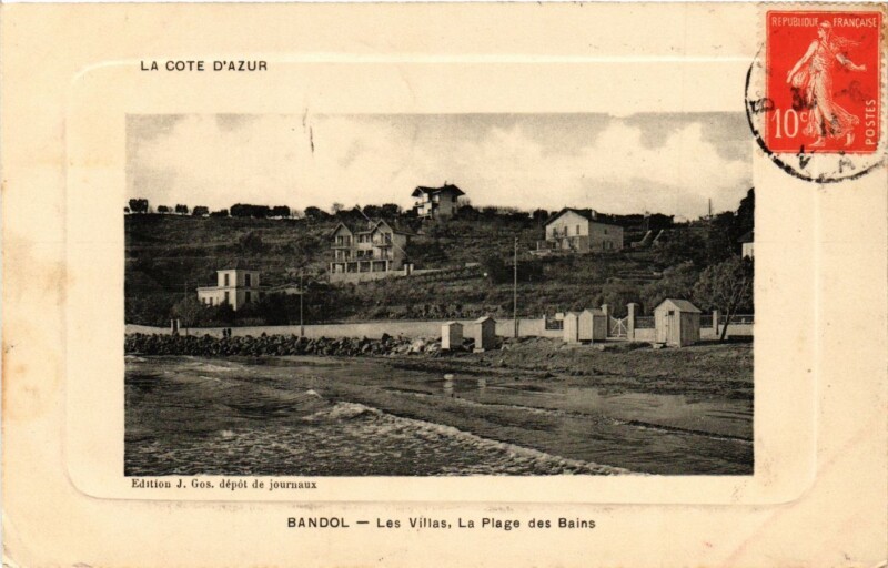 Carte postale ancienne Bandol - Les Villas à Bandol