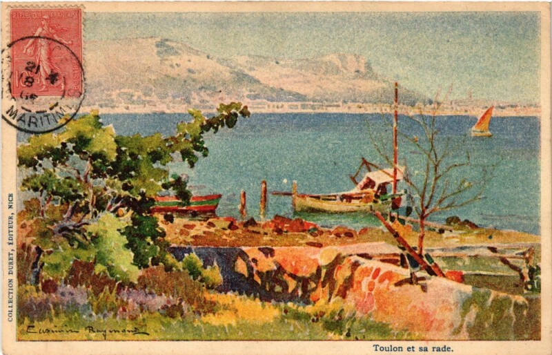 Carte postale ancienne Toulon et sa rade à Toulon