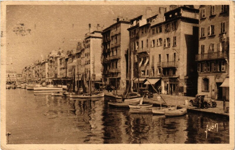 Carte postale ancienne Toulon La Darse vieille de Henri Iv à Toulon