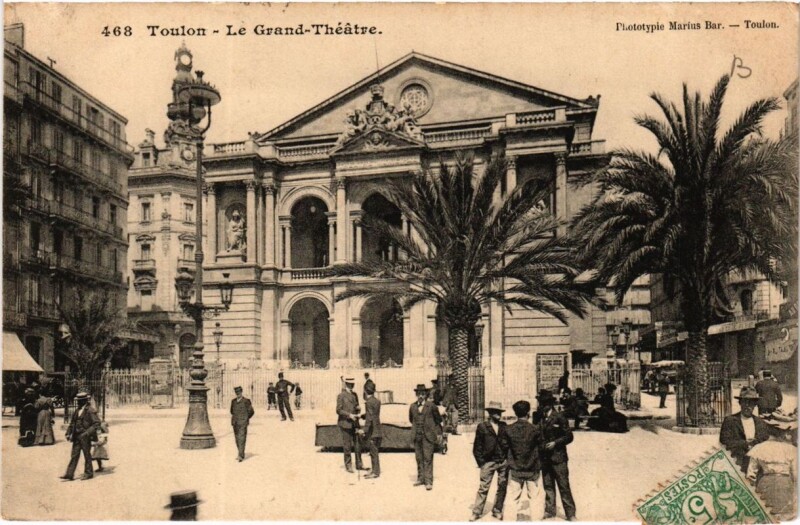 Carte postale ancienne Toulon Le Grand Theatre à Toulon