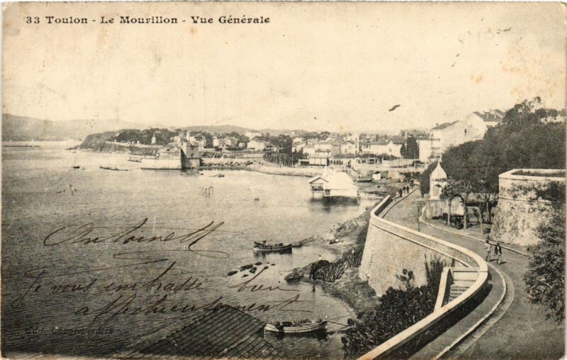 Carte postale ancienne Toulon Le Mourillon-Vue générale à Toulon