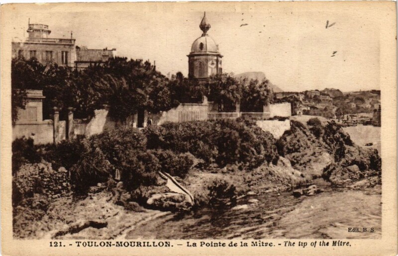 Carte postale ancienne Toulon Mourillon-La Pointe de la Maire à Toulon