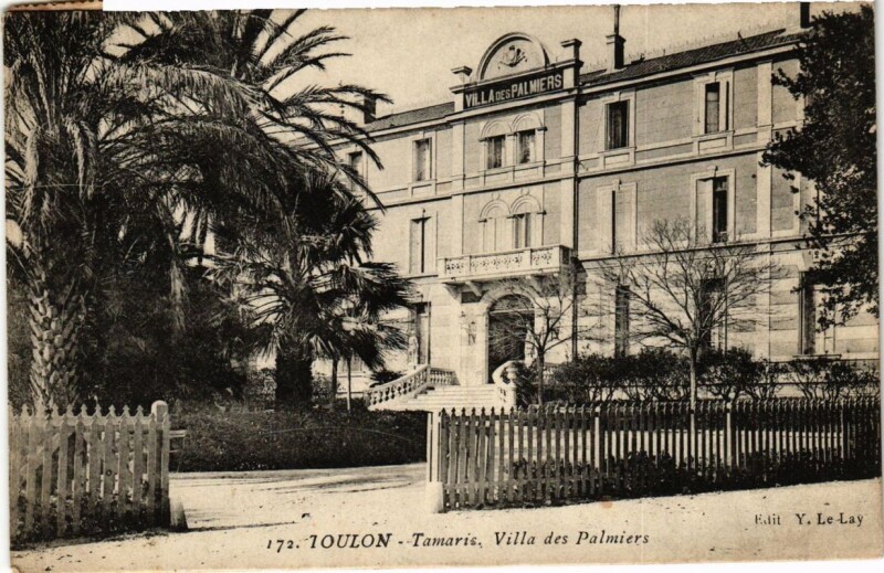 Carte postale ancienne Toulon Tamaris-Villa des Palmiers à Toulon