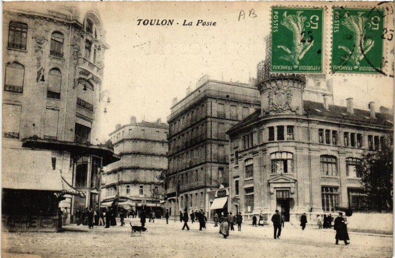 Carte postale ancienne Toulon La Poste à Toulon