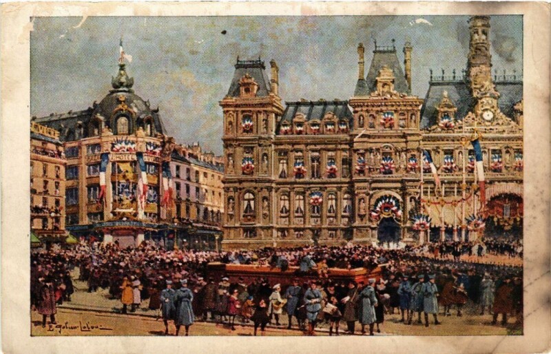 Carte postale ancienne Paris 4e Grand Bazar de l'Hotel de Ville à Paris 4e