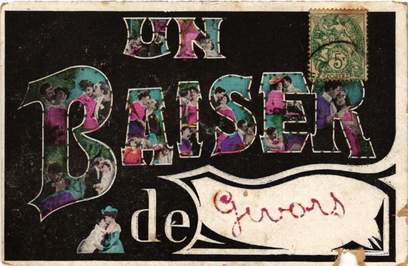 Carte postale ancienne Un Baiser de Givors à Givors