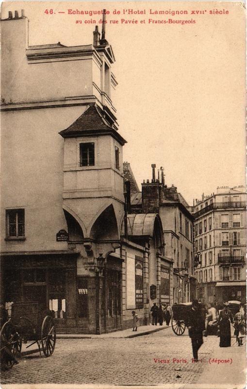 Carte postale ancienne Paris (4e) Echauguette de l'Hotel Lamoignon à Paris 4e