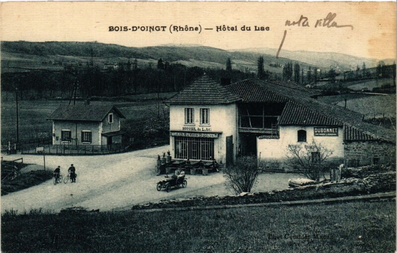Carte postale ancienne Bois-d'Oingt - Hotel du Lac