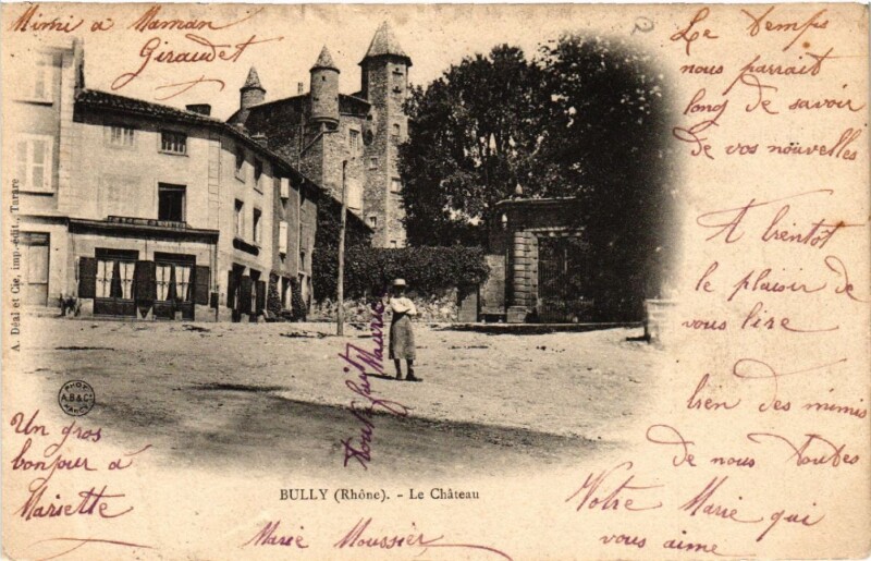 Carte postale ancienne Bully Le Chateau à Bully