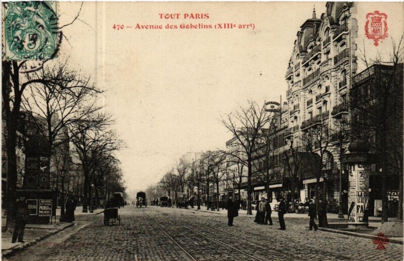 Carte postale ancienne Tout Paris (13e) 470 Avenue des Gobelins à Paris 13e