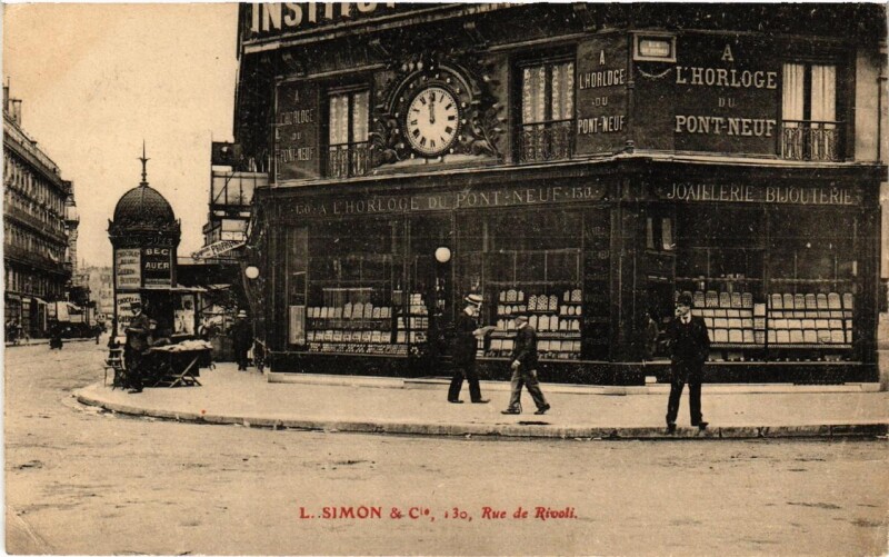 Carte postale ancienne Paris (4e) Simon & Cie. 130, rue de Rivoli à Paris 4e