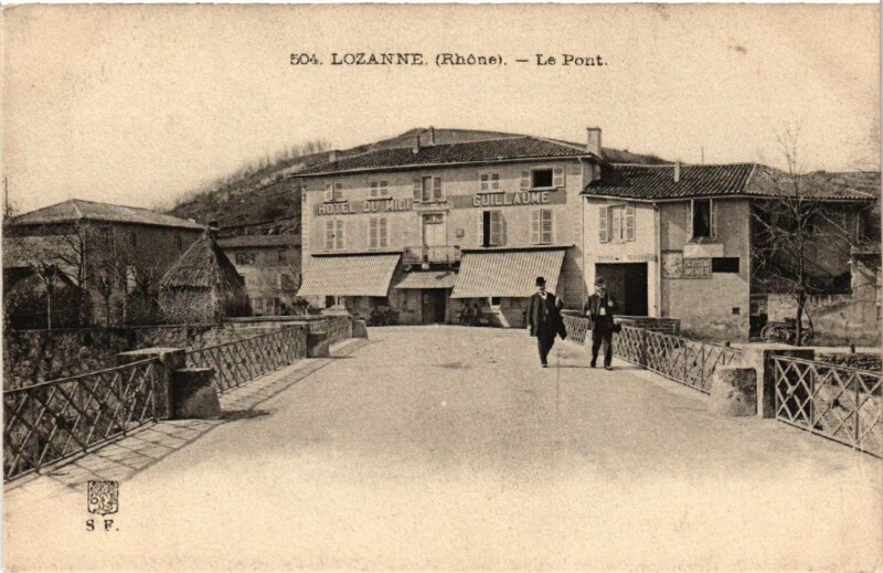 Carte postale ancienne Lozanne Le Pont à Lozanne