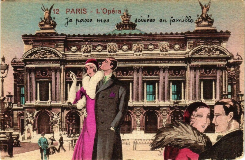 Carte postale ancienne Paris 9e L'Opera à Paris 9e
