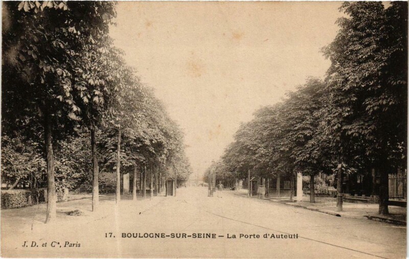 Carte postale ancienne La Porte d'Auteuil à Paris 16e