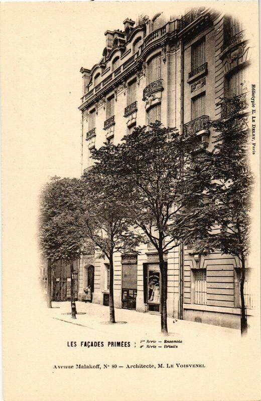 Carte postale ancienne Avenue Malakoff à Paris 16e