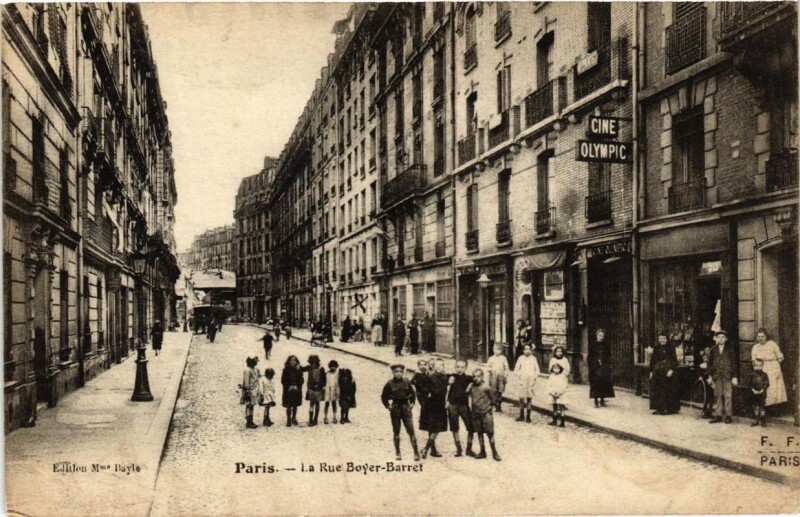 Carte postale ancienne La Rue Boyer-Barret à Paris 14e
