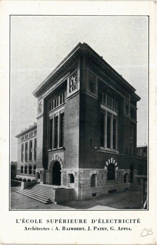 Carte postale ancienne L'Ecole Supérieure d'Electricité à Malakoff