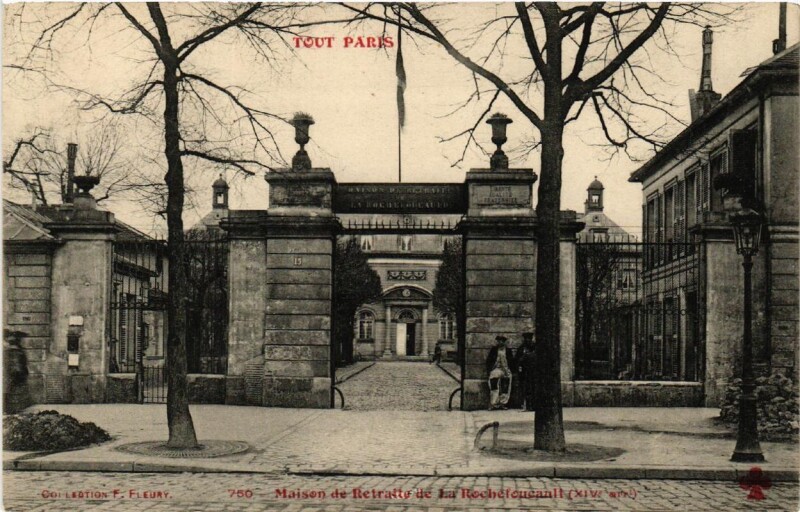 Carte postale ancienne Maison de Retraite de La Rochefoucauld à Paris 14e