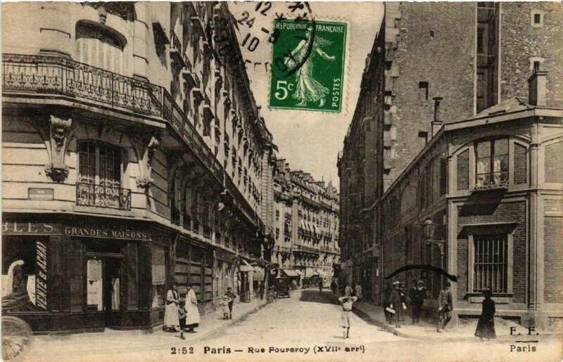 Carte postale ancienne Rue Fourcroy à Paris 17e