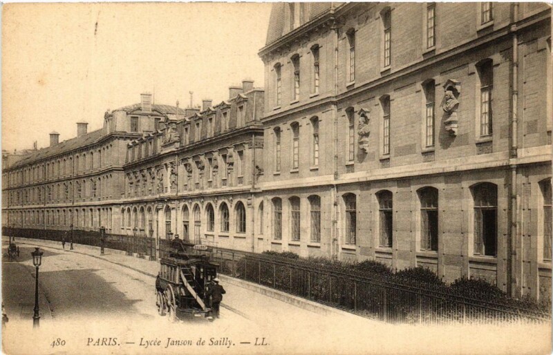 Carte postale ancienne Lycée Janson de Sailly à Paris 16e