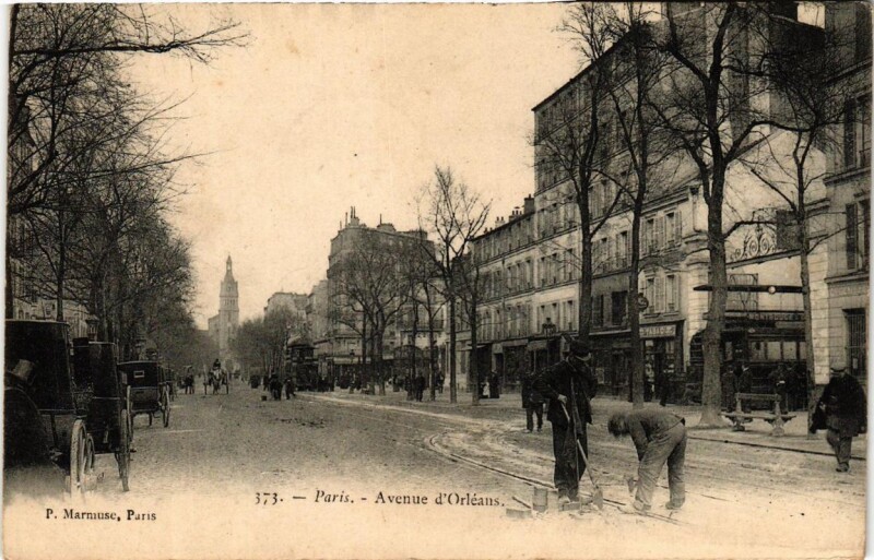Carte postale ancienne Avenue d'Orléans à Paris 14e