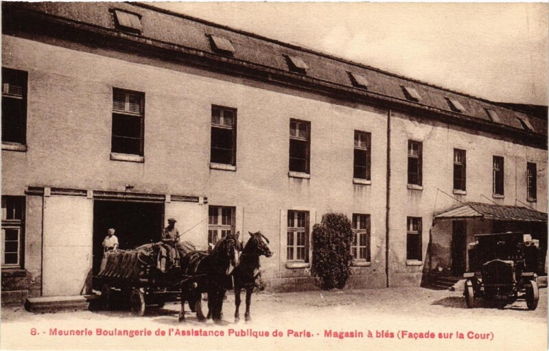 Carte postale ancienne Paris (5e) 8 Meunerie-Boulangerie de l'Assitance Publique de Paris à Paris 5e