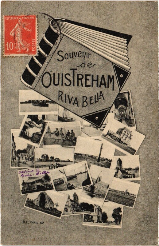 Carte postale ancienne Ouistreham Riva Bella - Scenes à Ouistreham