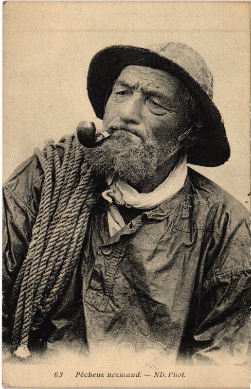 Carte postale ancienne Pecheur Normand - Type
