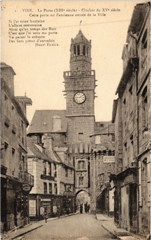 Carte postale ancienne Vire La Porte