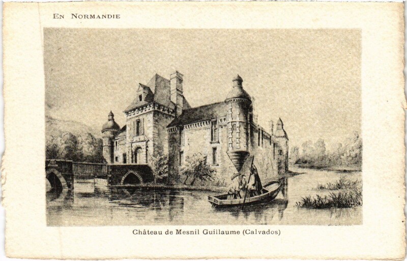 Carte postale ancienne Le Mesnil-Guillaume Chateau au Mesnil-Guillaume