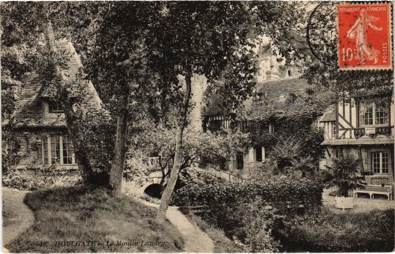 Carte postale ancienne Houlgate Le Moulin Landry à Houlgate