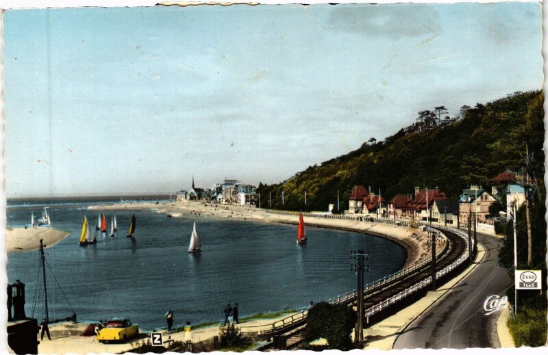 Carte postale ancienne Houlgate Voiliers sur la Dives à Houlgate