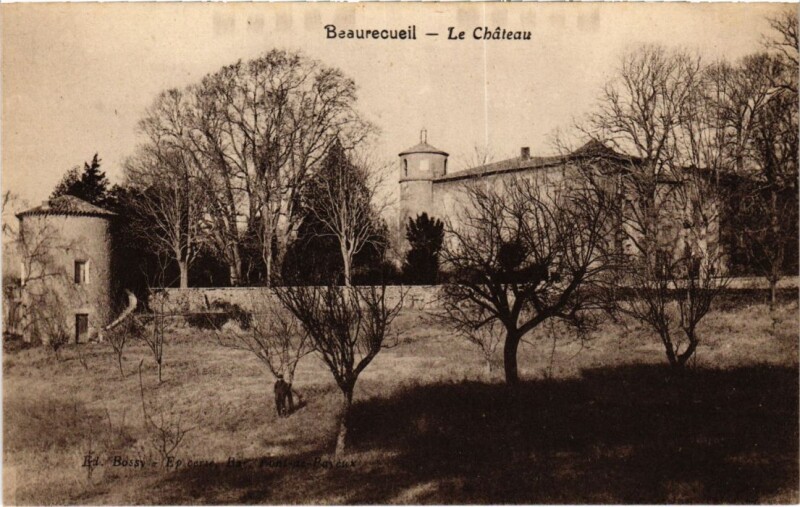 Carte postale ancienne Beaurecueil Le Chateau à Beaurecueil