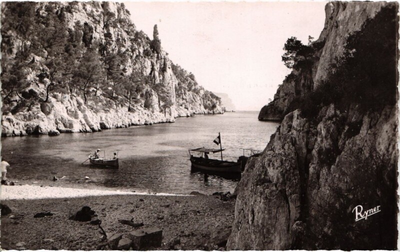 Carte postale ancienne Cassis Calanque d'En Vau à Cassis