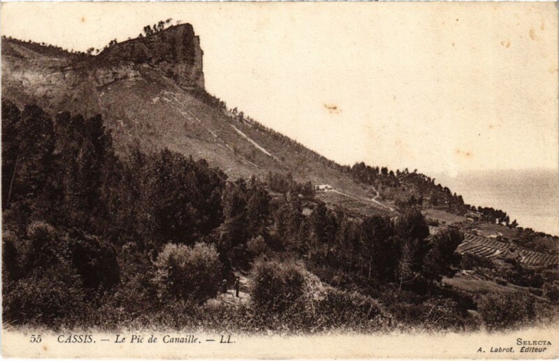 Carte postale ancienne Cassis Le Pic de Canaille à Cassis