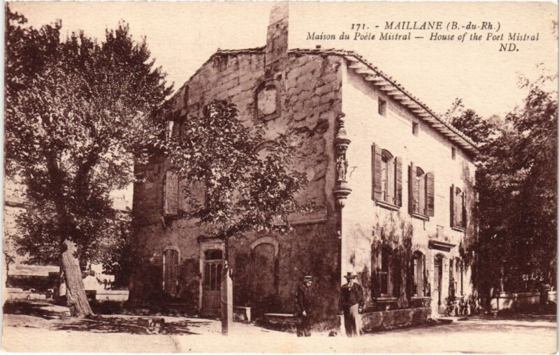 Carte postale ancienne Maillane Maison de Poete Mistral à Maillane