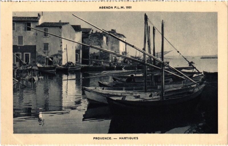 Carte postale ancienne Martigues Harbour Scene à Martigues