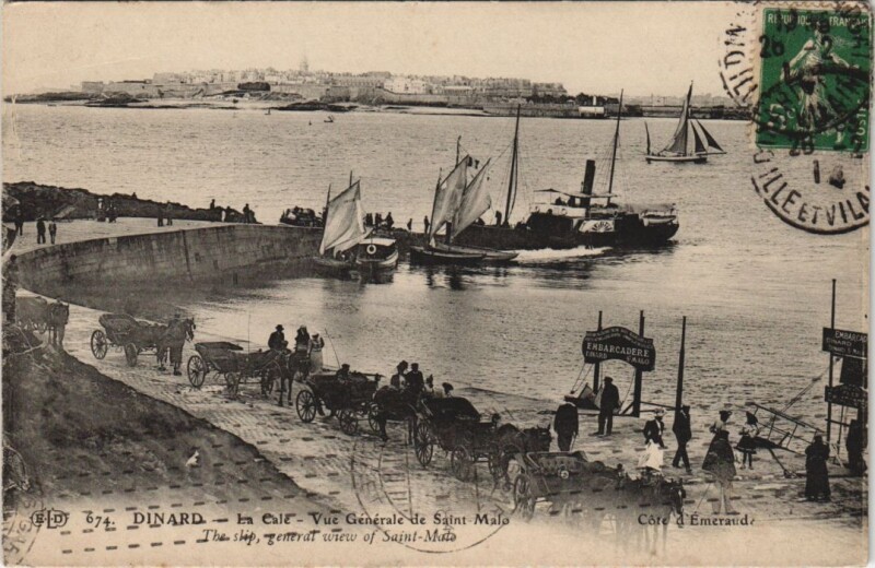 Carte postale ancienne Dinard La Cale à Dinard
